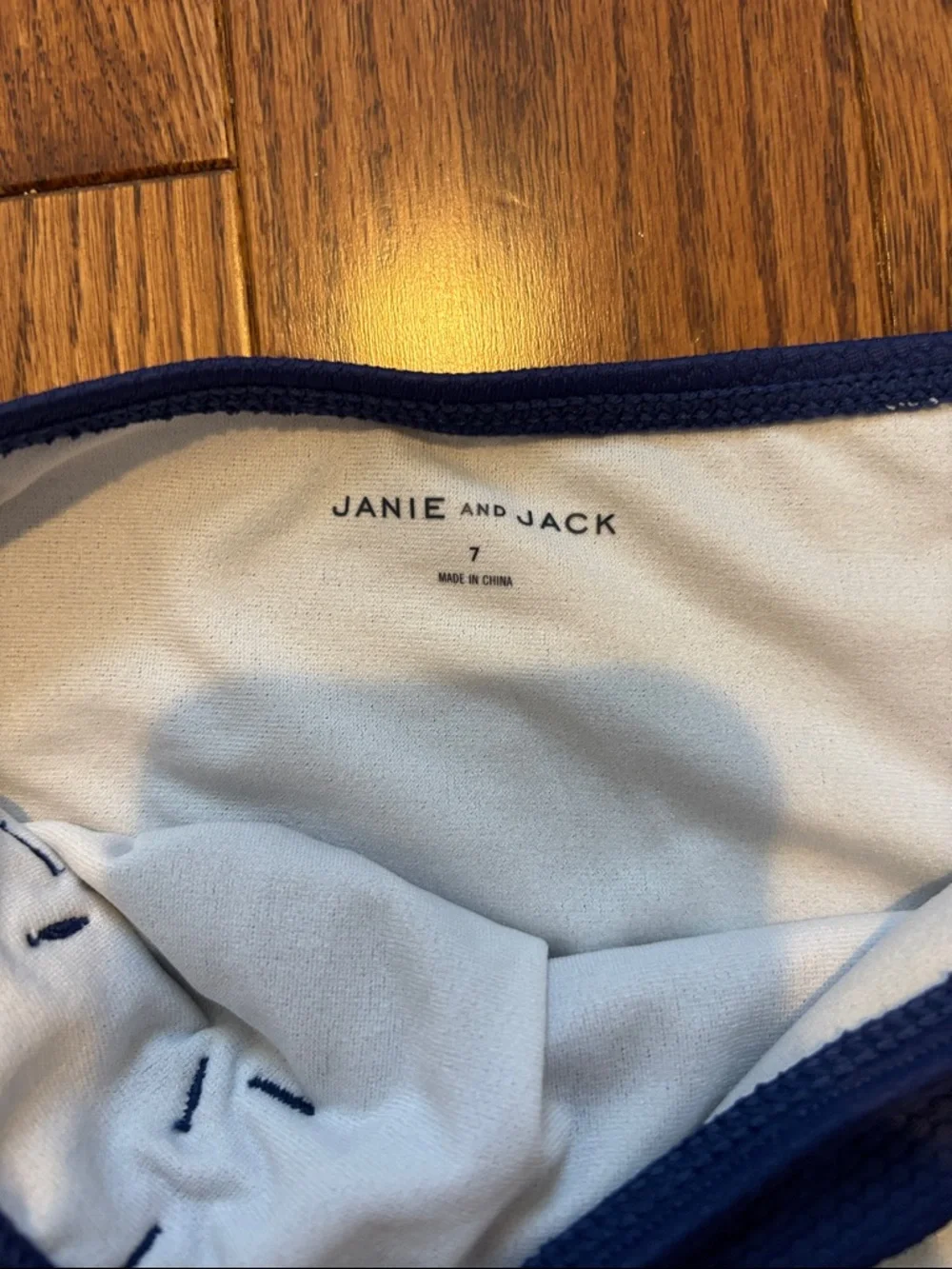 Janie and Jack Navy Blue Ruffle Two-Piece Bikini - Picture 3 of 3